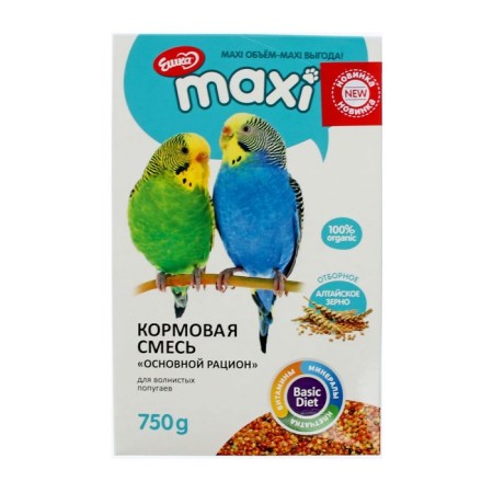 Feed "Eshka Maxi" for wavy parrots, the main diet, 750 g-1