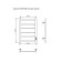 The electric heated towel "Sanprise" Aurora P6, 400x600 mm, right, black