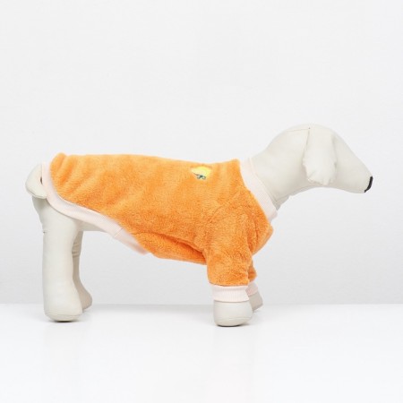 Sweater "Mandarin", velor, size M (DS 30, Osh 27, OG 40 cm), orange-2