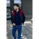 Male ise vest, size 46, blue color, burgundy