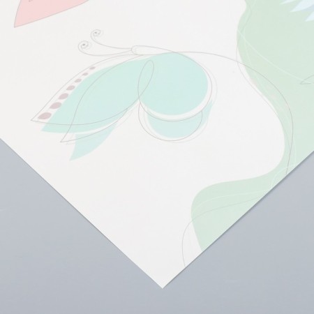 Scrapbuking Paper "Floking butterflies" density 180 g 30.5x32 cm-2