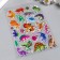 Sticker plastic volumetric "dinosaurs" mix 28x15 cm