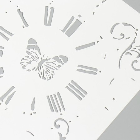 Stencil "Vintage Clock and butterfly" 15x15 cm-2