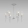 EUROSVET PRISM ceiling lamp 60143/6, E14, 6x60W, 700x700x680 mm, chromium color