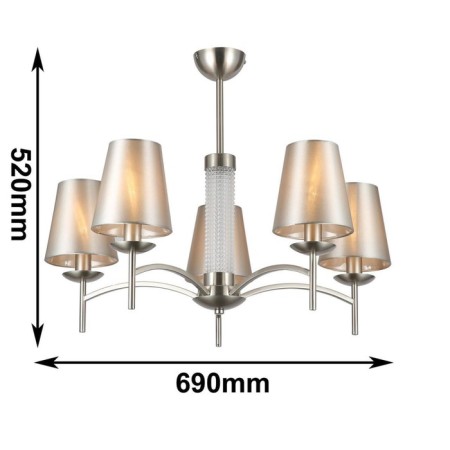 Ceiling chandelier Velum 690 mm, E14 200W-2