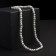 Pearl beads "Bride" with rhinestones, ball No. 4, white color, l = 43.5 cm
