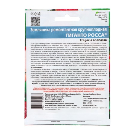 Strawberry seeds "Gianto Ross, 10 pcs-1