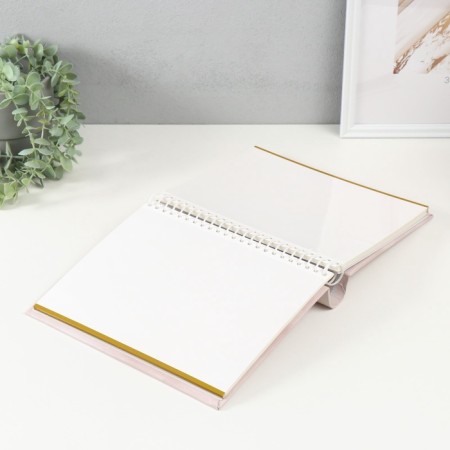Photo album magnetic 30 sheets 23x28cm "Flower collection14 (1 white rose)"-4