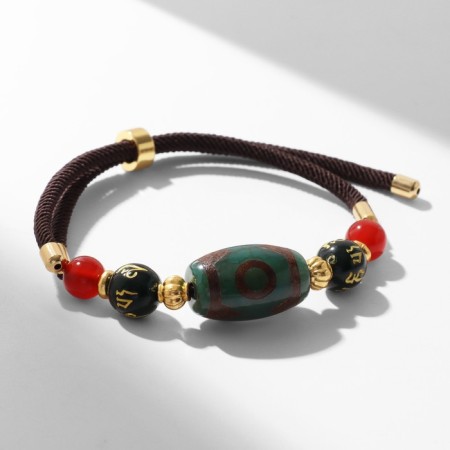 Buslet “Busina Ji” on the lace, oval, colored, d = 7 cm-3