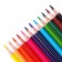 Pencils of watercolor 12 colors, in a cardboard box, triangular, der, with cysts, animal mix