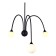 Sconces st. SL1187.401.03. Vive. 3x5 watts, G9, 4000k, 58x73.5 cm, black color