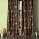 Set of curtains "Alice", size 2x145x270 cm, brown color