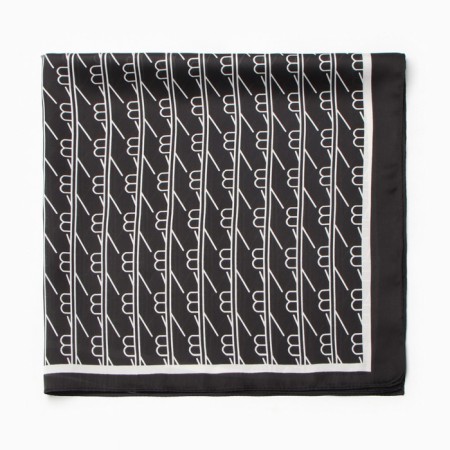 Women's scarf minku 70*70 cm, black-2