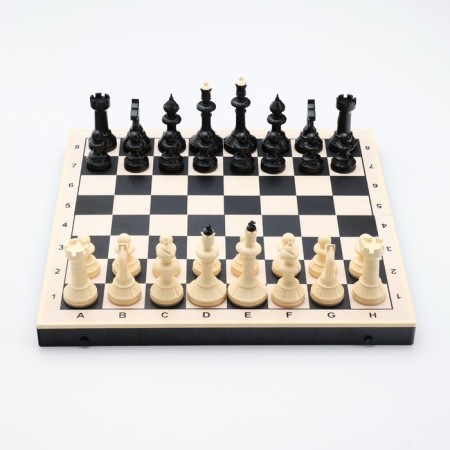 Board game 3B1: chess, checkers, backgammon 40x40 cm, king h = 10 cm-2