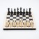 Board game 3B1: chess, checkers, backgammon 40x40 cm, king h = 10 cm