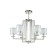 Crystal Lux, Nicolas 3400/306, E14, 6x60 W, 48.8x74x74 cm, Nickel color