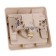 Sketch "Study" Sche PC16-044K, 16 A, single, hidden, with salary, cream color color