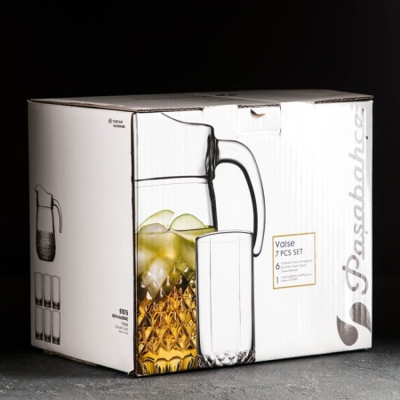 Set of Glass Drink VALSE, 1.3 liter jugs, glasses 290 ml, 6 pcs-2