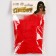 Carnival accessory- transparent gloves, red color
