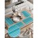 A set of napkins for setting the table "Heavenly lines", rectangular, rounded edges, size 30x46 cm, 4 pcs