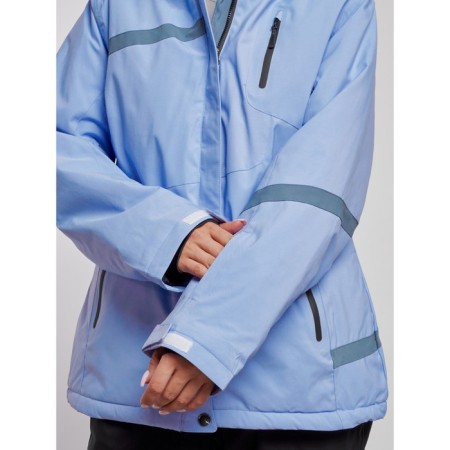 Ski jacket female winter, size 58, purple color-5