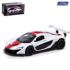 Metal machine McLaren P1 GTR, 1:40, inertia, doors open, white color