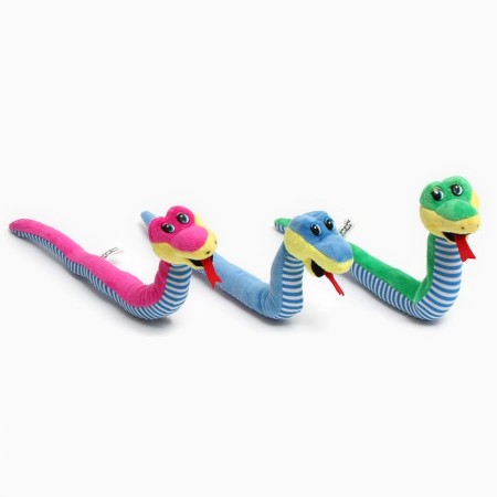 Soft toy "Snake", with a striped belly, 42 cm, color mix-5