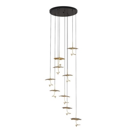 Spring LED LED GerHort G52138/9BK+BRS, 9XLED, 250x50x50 cm, black color