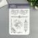 Plastic stencil "Flower patterns" 22x31 cm