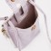 Baby bag on magnet, long belt, gray-pink color