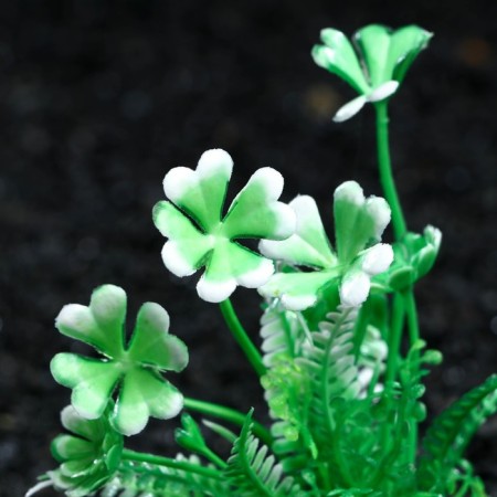 Artificial aquarium plant, 3 x 9 cm, green-1