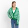Cardigan female, dark green color, one size (42-46)
