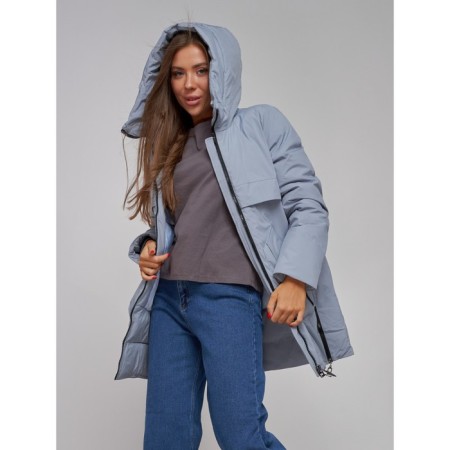 Winter jacket female, size 46, blue color-20
