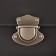Bag -clamp, matte, 5.5 × 5.5 cm, pearl silver color