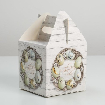 Confectionery box, packaging "Easter", 14 x 14 x 14 cm-1