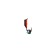 Mormyshka column black, orange abdomen + cube Granen chameleon, weight 0.4 g