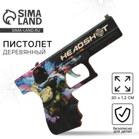 Souvenir weapon Pistol "Headshot", length 19.8 cm-1