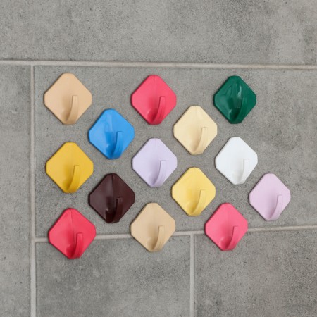Self -adhesive hook "rhombus", color mix-3
