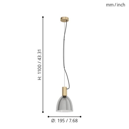 Lebalio 1x40W chandelier E27-1