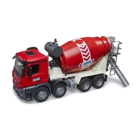 Bruder Mercedes concrete mixer, red color-4