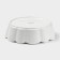 Porcelain dish for baking Magistro "Flora", D = 20 cm, white color
