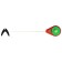 Winter fishing rod "balalaika" Us-2 whip polycarbonate, color green