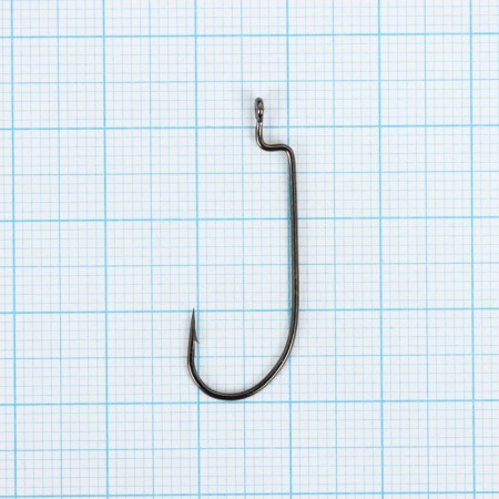 Offset hooks Yugana Wide Range Worm, No. 4, 5 pcs.-1