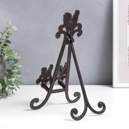 Souvenir cast iron stand "Rooster and chicken" 28x6x16 cm-3