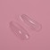 Tips for nail extension, 100 pcs, ballerina shape, full coating, in the container, the color is transparent