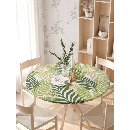 Tables on the table “Little composition”, round, oxford, elastic band, size 140x140 cm, diameter 105-120 cm-2