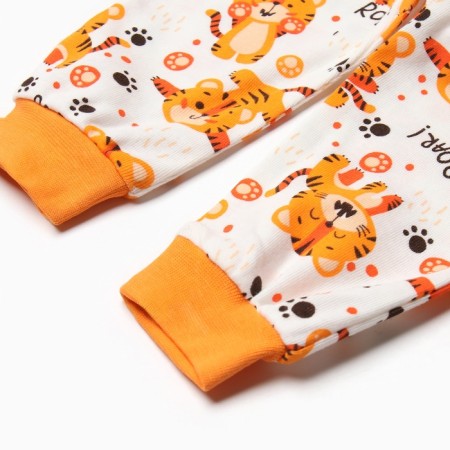 Pants are children, white/tiger color, height 74 cm-2