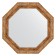 Mirror in the baguette frame, vignette antique bronze 85 mm, 70x70 cm