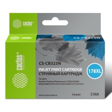 Картридж струйный Cactus CS-CB323N(CS-CB323) №178XL синий (14.6мл) для HP PS B8553/C5383/C6   107409