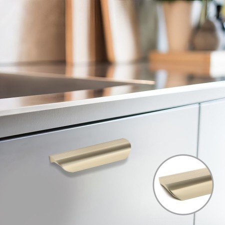 Cappio RSC030 handle, M/O 64 mm, Satin gold color